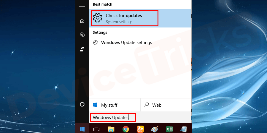 How to fix Xinput1_3.dll is Missing or Not Found Error in Windows 10 ? Search for Windows Update settings in the Start menu search box.